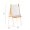 Flash Furniture Bright Beginnings Commercial Classroom Wood Art Easel w/Chalk Board, Dry-Erase Board, Natural MK-ART-9000-GG - alternate 9